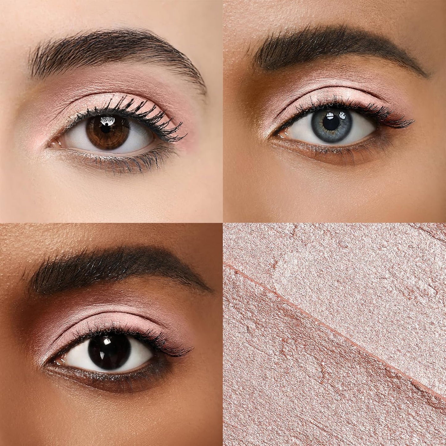 Longwear Cream Eye Shadow Sticks(05 Sunset Shimmer),Smudge-Proof, Waterproof Eyeshadow,Silky Formula Glitter With Makeup Brush,Pink Eye Shadow Stick