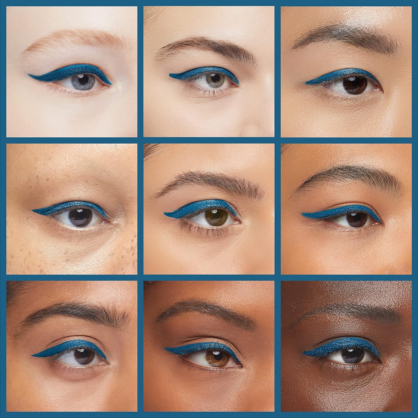Palladio Retractable Waterproof Eyeliner, Richly Pigmented Color and Creamy, Slip Twist Up Pencil Eye Liner, Smudge Proof Long Lasting Application, All Day Wear, No Sharpener Required, Ocean Blue